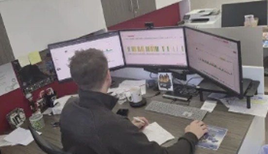 Industrial Matrix Customer Success engineer validating flagged anomalies in MatrixHub