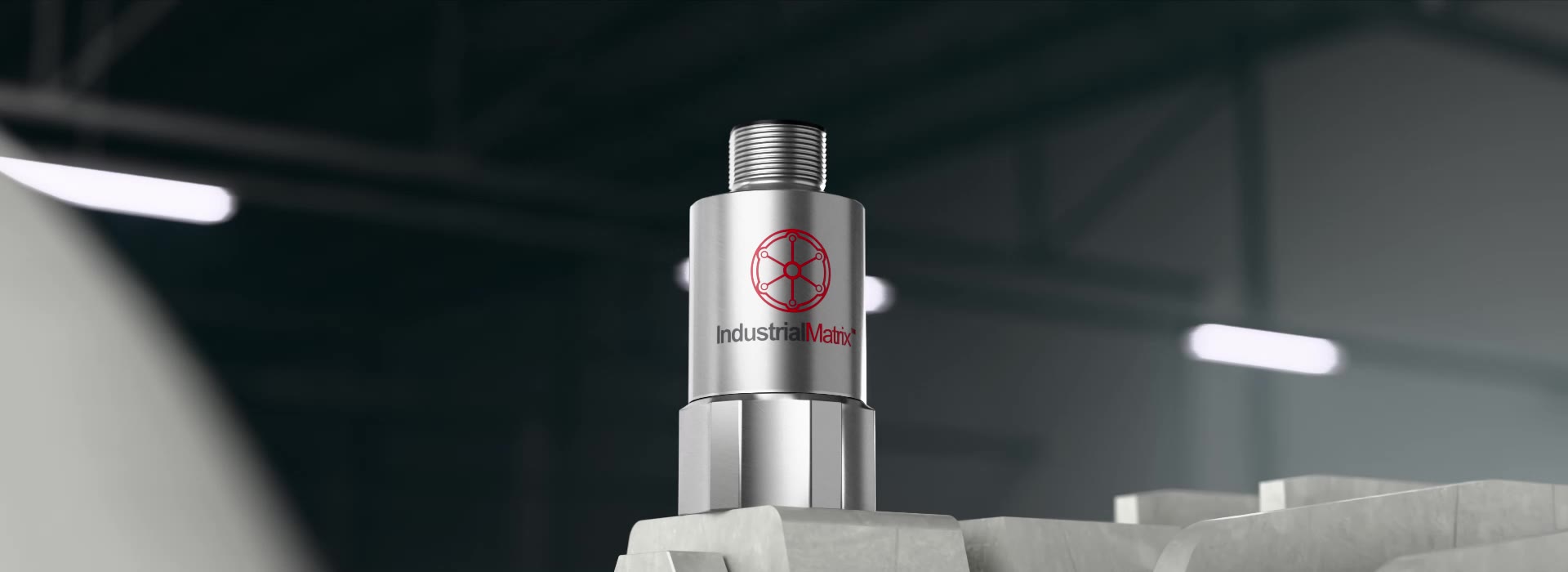 UltraVibe 4-in-1 condition monitoring sensor by Industrial Matrix for sawmill saw, debarker and conveyor bearings